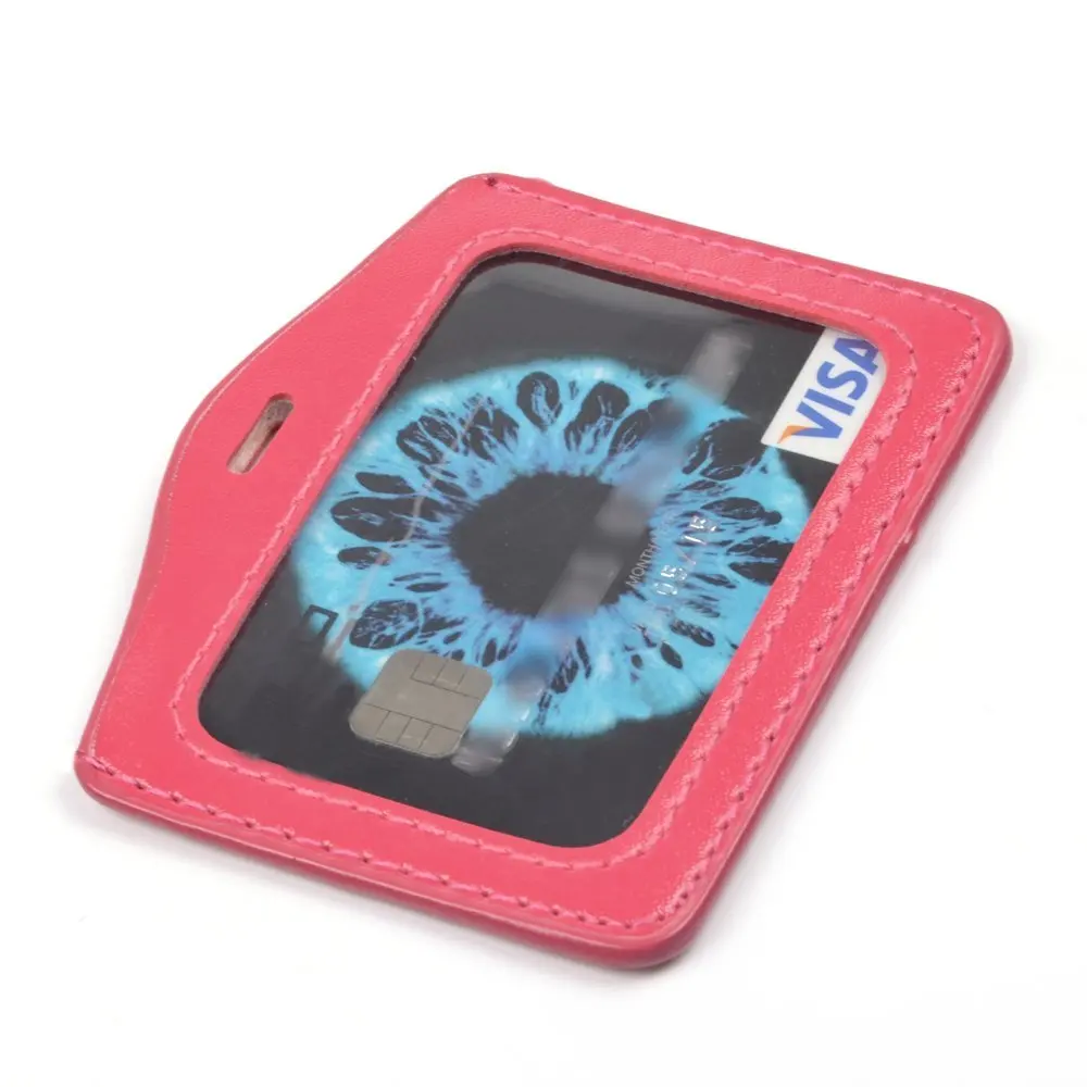 Бейдж из искусственной кожи в горизонтальном стиле 7 шт.|card badge holder|badge holderid card holder |