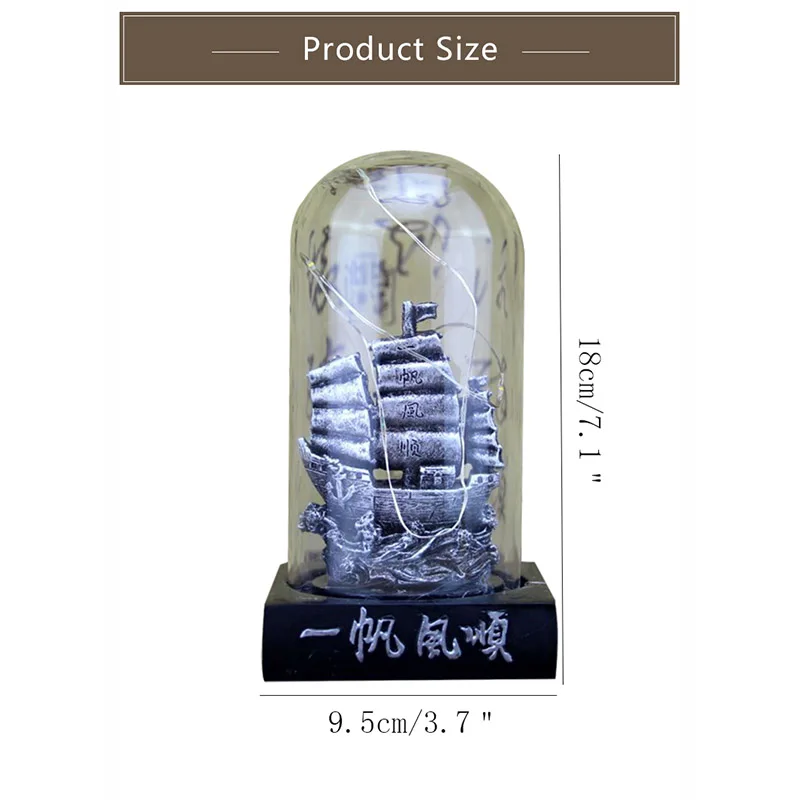 Креативный Гладкий стеклянный чехол для парусной лодки украшения звездный свет