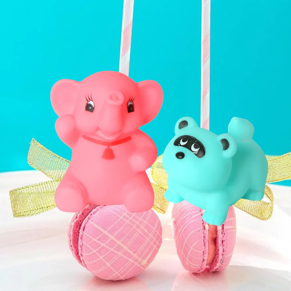30 шт мини красочные игрушки животных модель резиновые для купания милый