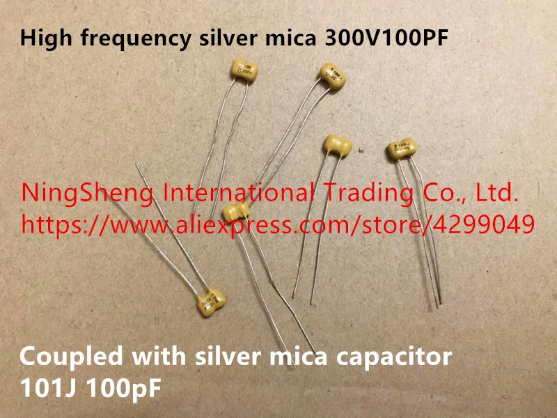 Оригинальный новый 100% высокочастотный Серебряный слюда 300V100PF 101J 100pF в сочетании с