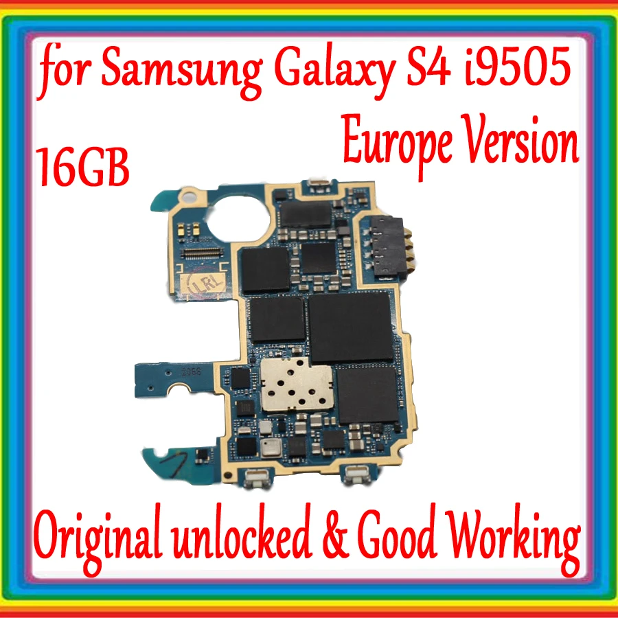 Оригинальная разблокированная материнская плата для Samsung Galaxy S4 i9505 с полным чипом