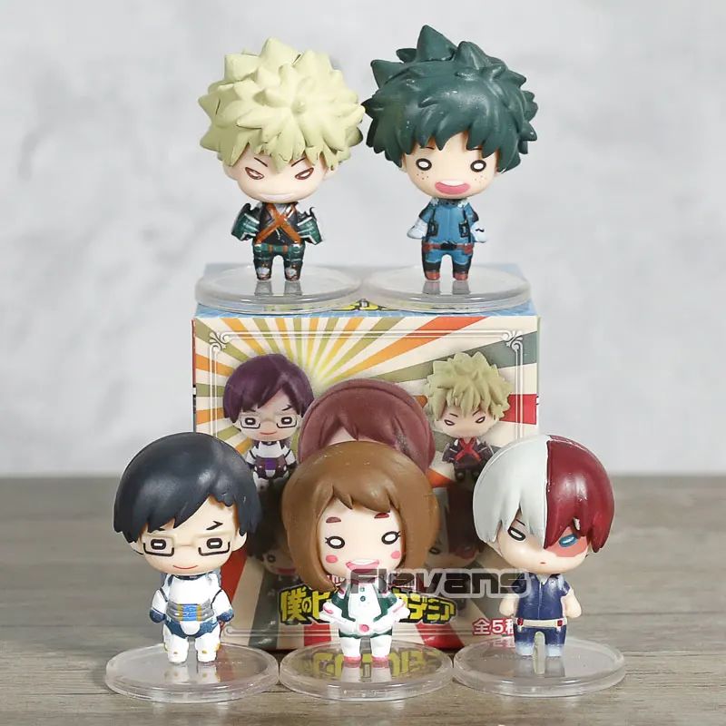 

Фигурка героя моя геройская академия, талисман NITOTAN, набор из 5 Deku Bakugo Shoto Ochako Tenya