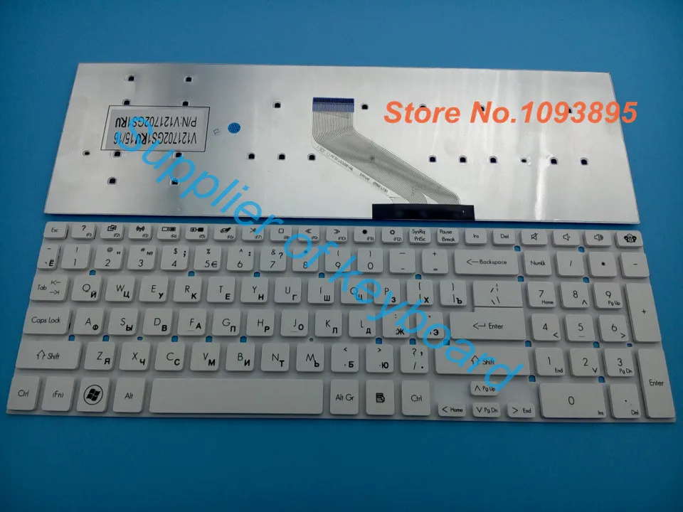Новая русская клавиатура для ноутбука Packard Bell TV44CM LG71BM TG71BM LS11SB белая Русская |