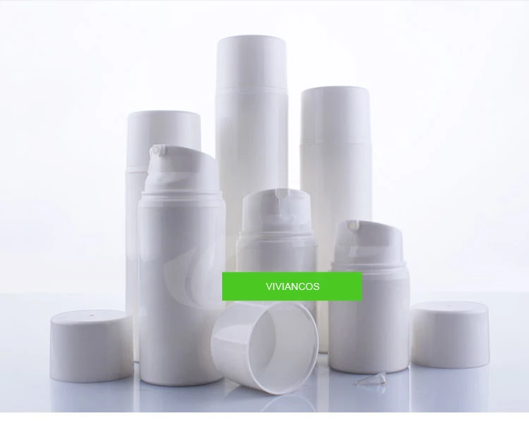 

300pcs/lot Airless 30/50/80/100/120/150ML Epmty Vacuum Pump Toilet Vessel Cosmetic Bottle Mini White Lotion Bottle