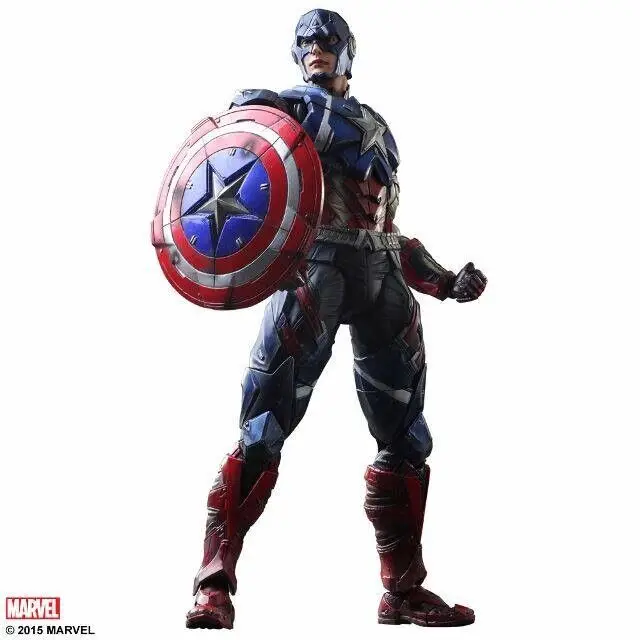 Научно фантастический фильм вариант Play Arts Kai Super Hero Captain America Steve Rogers настоящая экшн