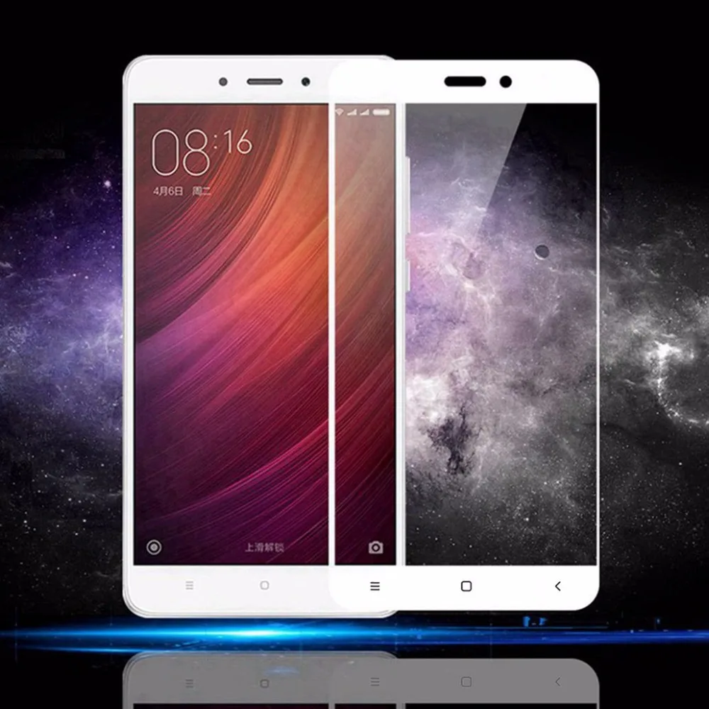 Закаленное стекло для Xiaomi Redmi 4A ультратонкая Защита экрана пленка белого черного