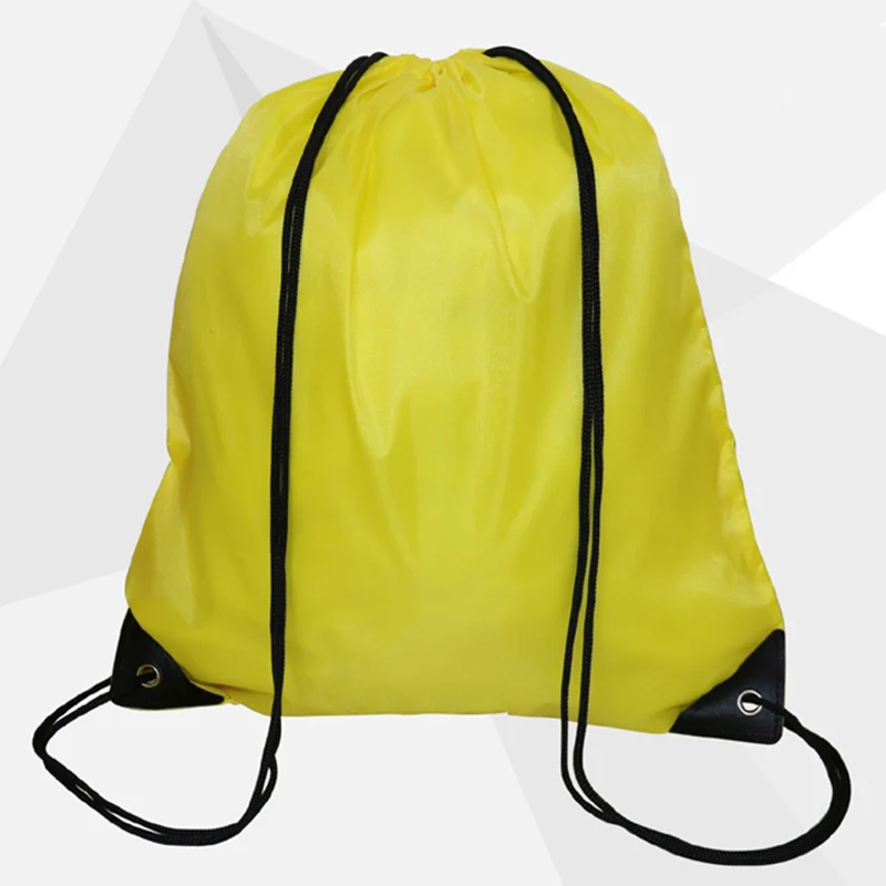 Повседневные Рюкзаки Сумка черная струнная Пляжная Женская дорожная сумка для