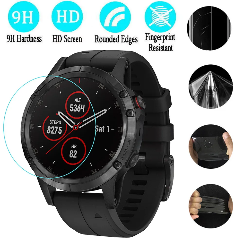 Высококачественная прозрачная защитная пленка для экрана Garmin Fenix 5/5X /5S 2 шт.