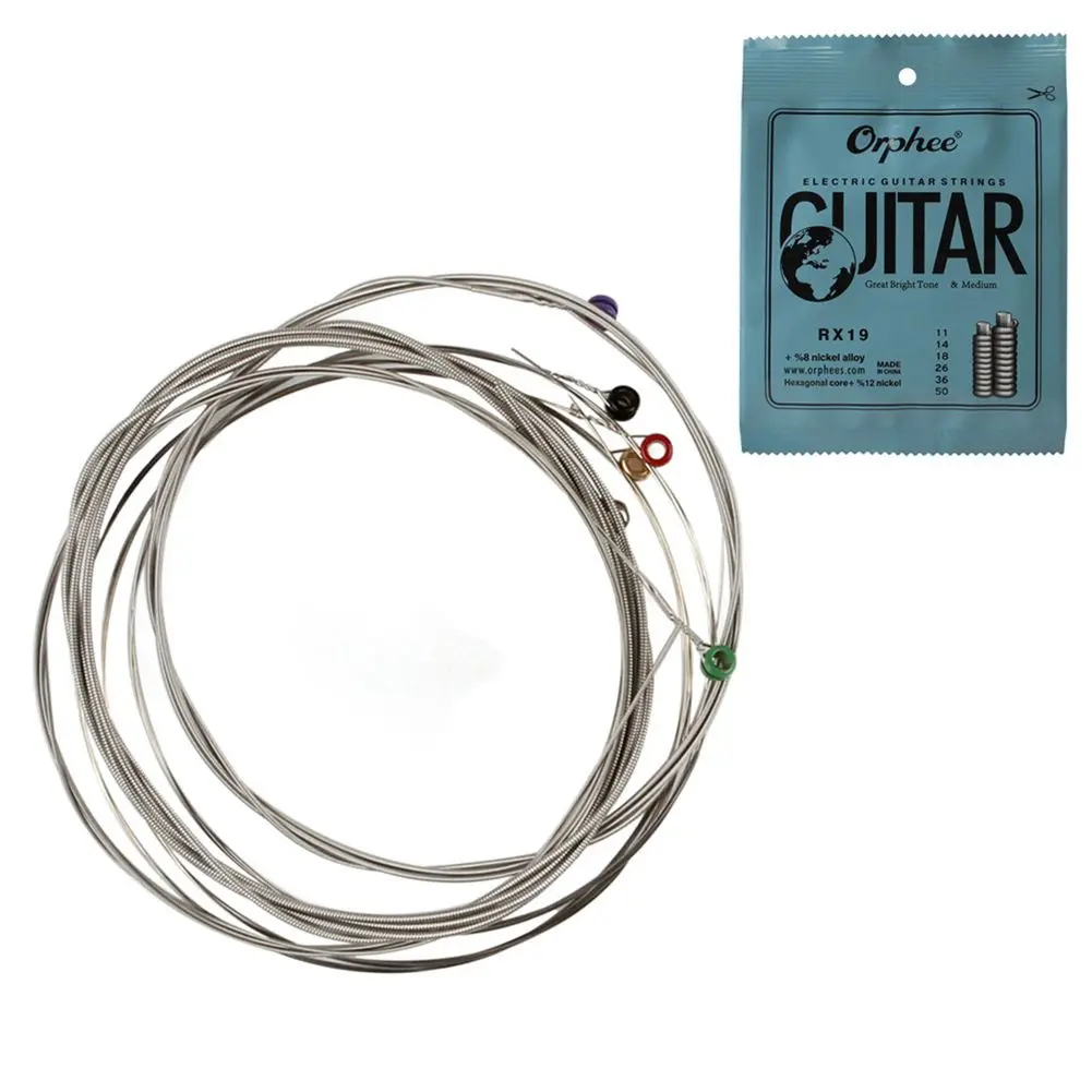 MMFC-Orphee 6pcs/set Electric Guitar String Set Nickel Alloy Super Light Tension &ampGreat bright tone | Спорт и развлечения