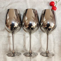 europe lead free crystal glass cup electroplating wine glasses champagne cup goblet barware party supplies cocktail cup