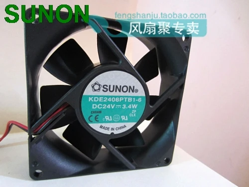 Для Охлаждения Sunon KDE2408PTB1 6 DC 24V 3 4 W Сервер вентилятор охлаждения 8 см 8025 80x80x25 мм 80