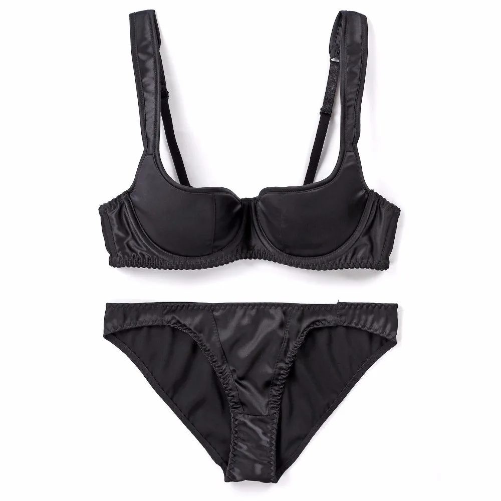 Женский Гладкий атласный бюстгальтер с чашкой 1/2 модный тонкий из хлопка