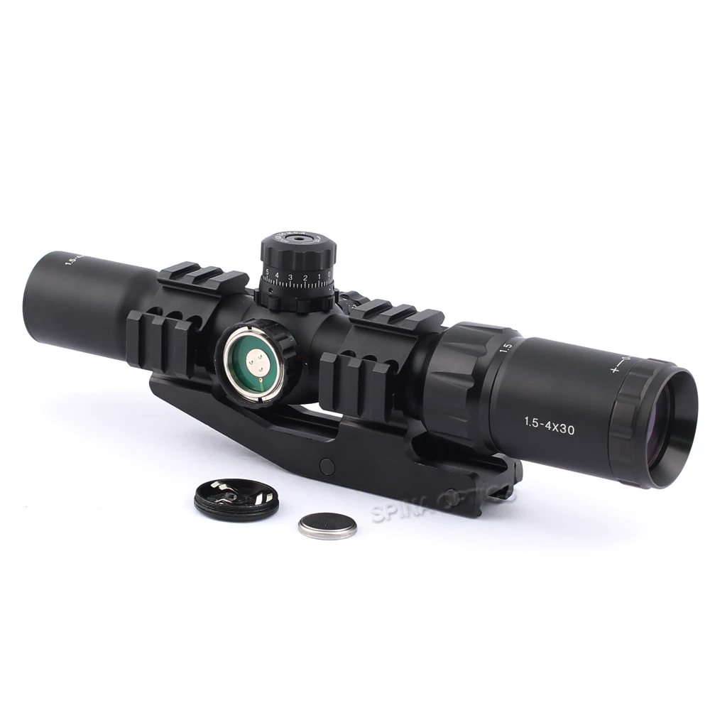 Тактический винтовочный прицел Spina Optics 1 5 4X30 Mil dot охотничий водонепроницаемый с