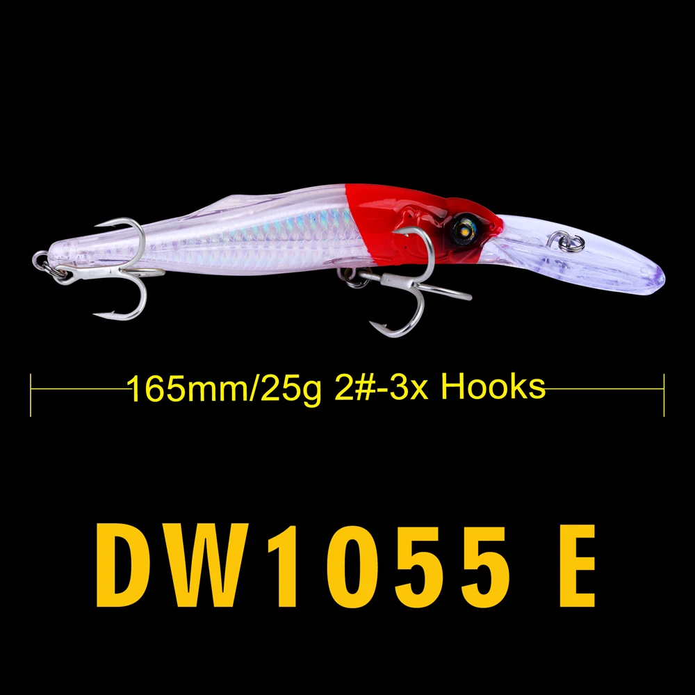 6PC Plastic 6 Colors Hard Fishing Lures 25g-0.88oz Wobblers 16.5cm-6.5&quot With 2# Hooks Tackle 2018 New Arrival | Спорт и