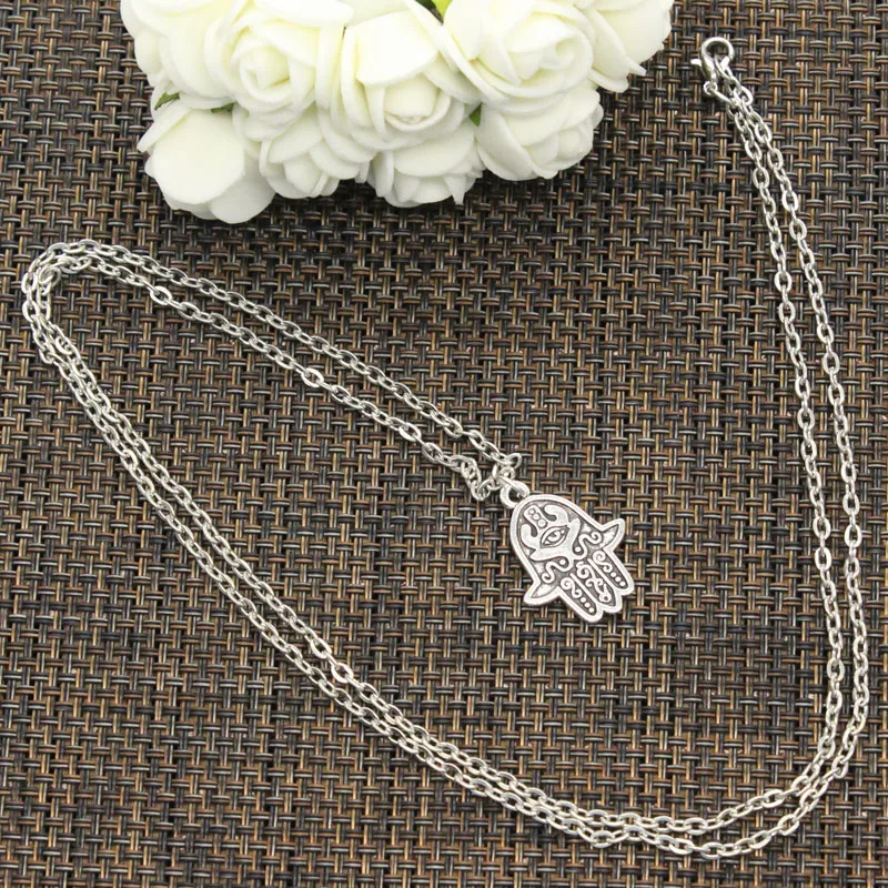 Новый Модный кулон Хамса защитный амулет в виде ладони защита чокер очарование