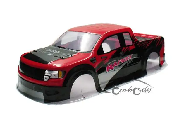1/10 SC10 Shore Truck Body подходит для Pro Line True Scale FFord Raptor F150 прозрачный/Окрашенный корпус 2