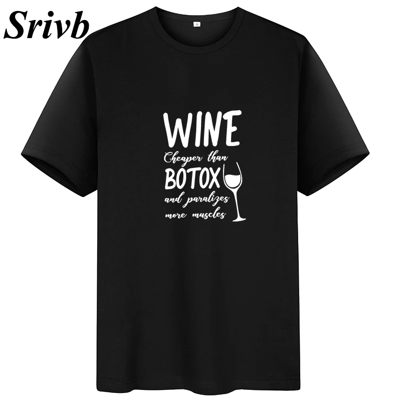 Футболка Srivb Wine Botox женская футболка большого размера с коротким