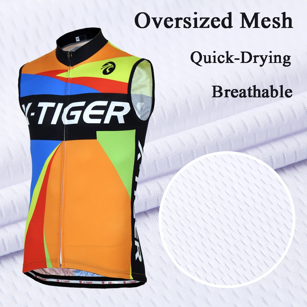 X-Tiger Ropa Maillot Ciclismo велосипедная одежда без рукавов Велоспорт майки Велоспорт жилет Лето полиэстер MTB велосипедная одежда