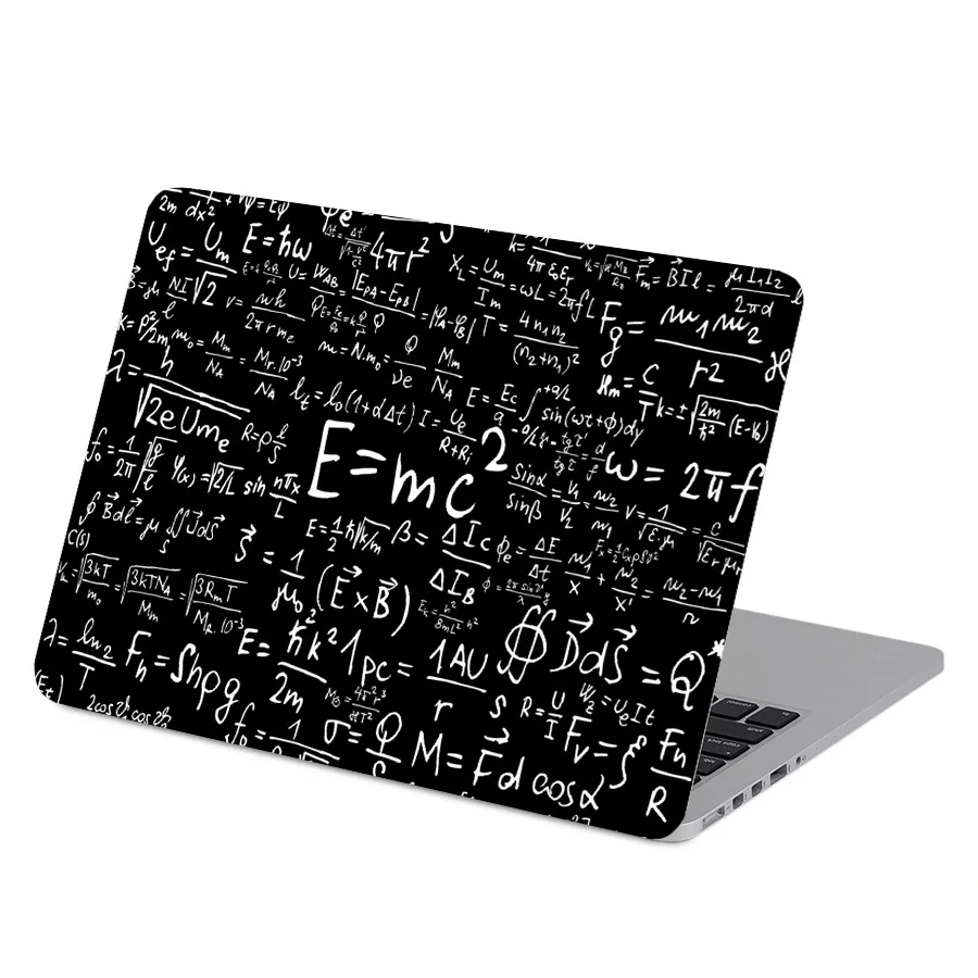 Эйнштейна Математика формула ноутбук Стикеры Полный кожного покрова для Macbook Pro Air retina Mac, возрастом 11, 12, 13, 15 лет для Xiaomi Защитная Наклейка кожи