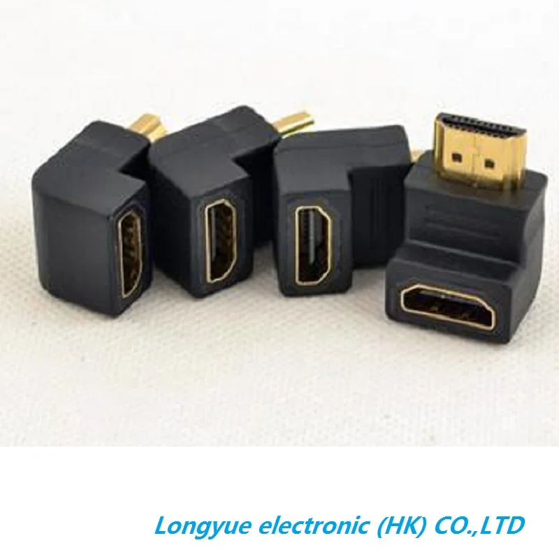 Адаптер HDMI-совместимый с портом штырь-гнездо адаптер 90 градусов