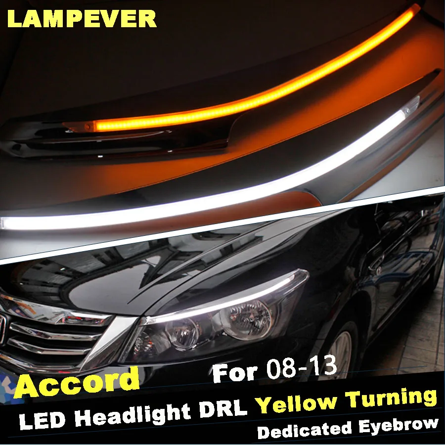 Lampever укладки 9600Lm для 2008 2013 Honda Accord 8 автомобилей головной светильник Ангельские
