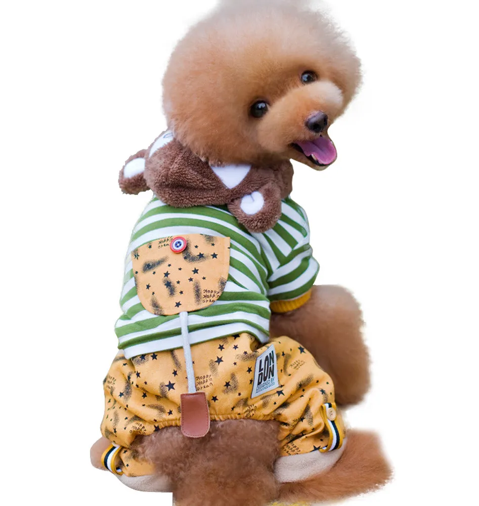 Теплая зимняя одежда Transer для собак кошек щенков свитер костюм куртка пальто 18