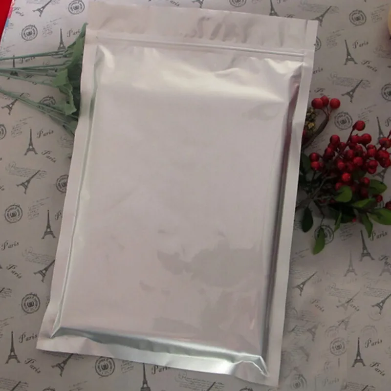 10 шт Серебряная алюминиевая фольга упаковка Ziplock мешок для закусок гайка пакет