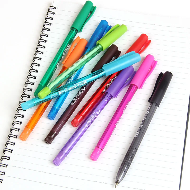Faber castell 10 шт. художественная многоцветная шариковая ручка многофункциональные гладкие забавные шариковые ручки для письма школьные канцелярские принадлежности студенческий подарок