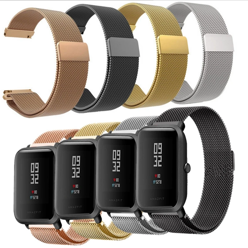 Металлический ремешок для Xiaomi Huami AMAZFIT Bip 20 мм/22 мм на запястье Samsung Gear S3