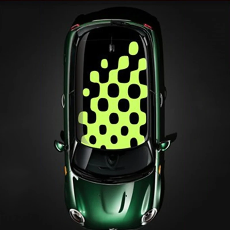 Green 1 шт. Юнион Джек автомобиль KK полная крыша наклейка авто крыша отделка наклейки украшения Ремонт для MINI Cooper S One d JCW F56 автомобильные аксессуары - Название цвета: Green