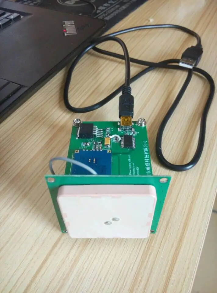UHF RFID пассивный считыватель модуль комплект с 2dBi антенной USB кабель и Оценка