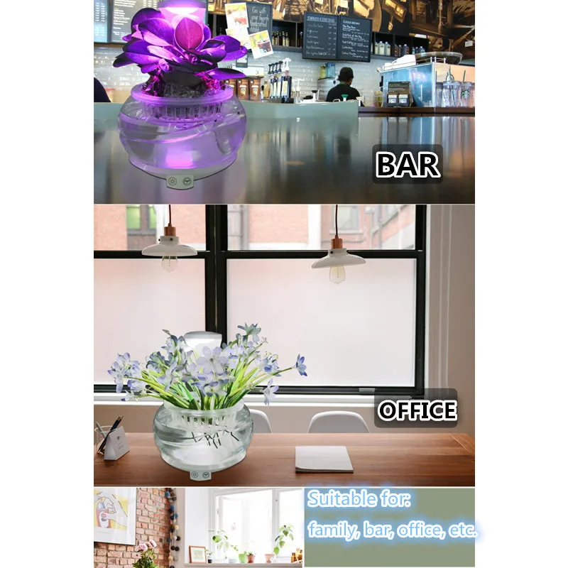 HZFCEW LED Smart Touch Plant Growth Lighting Desk Lamp Flowers and Gardening Lights Night Light Plants Fill Light Office Lamp