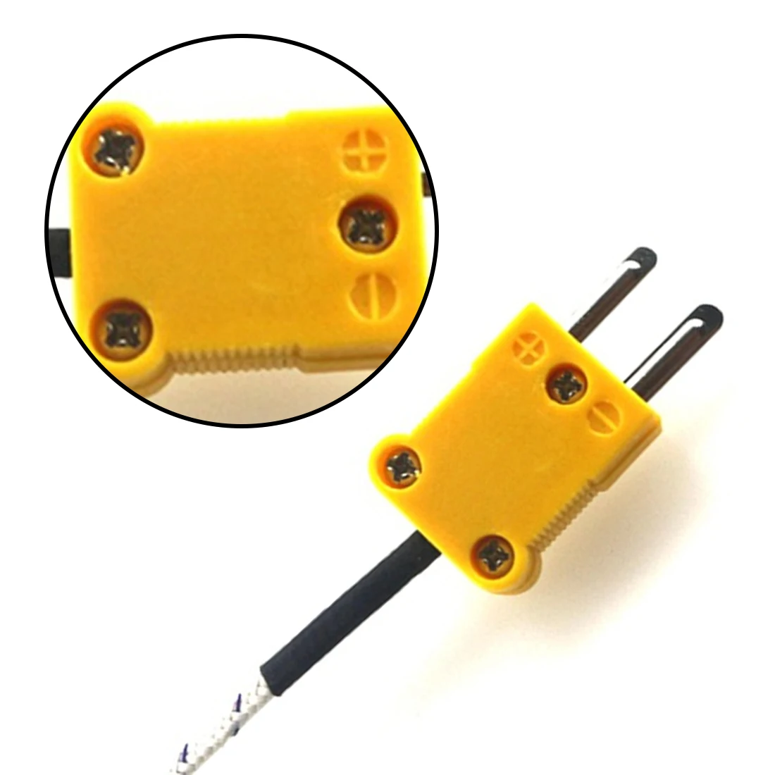 Датчик температуры кабель типа K 92 см белый|thermocouple temperature|temperature measurementmeasuring probe |