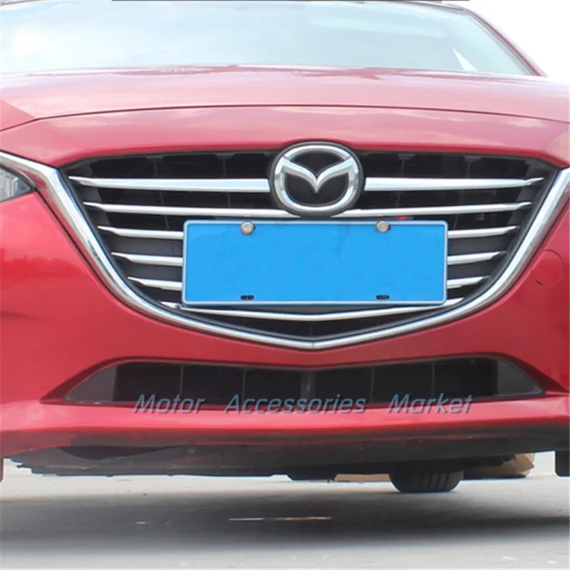 Новая хромированная передняя решетка радиатора для Mazda 3 M3 Axela 2014 2015 2016 седан