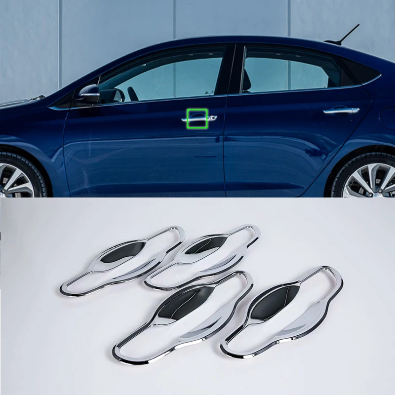 OUBOLUN ABS exterior car parts Car body kits door handle bowl cover For HYUNDAI 2017 ACCENT/VERNA | Автомобили и мотоциклы