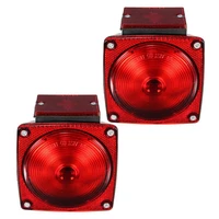 1 pair led truck side marker light red rear tail lamp for trailer submersible boat 12v waterproof