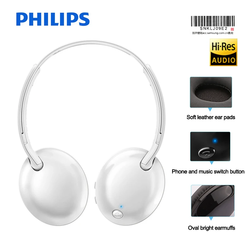 Беспроводная гарнитура Philips SHB4405/Bluetooth наушники с регулятором громкости стерео