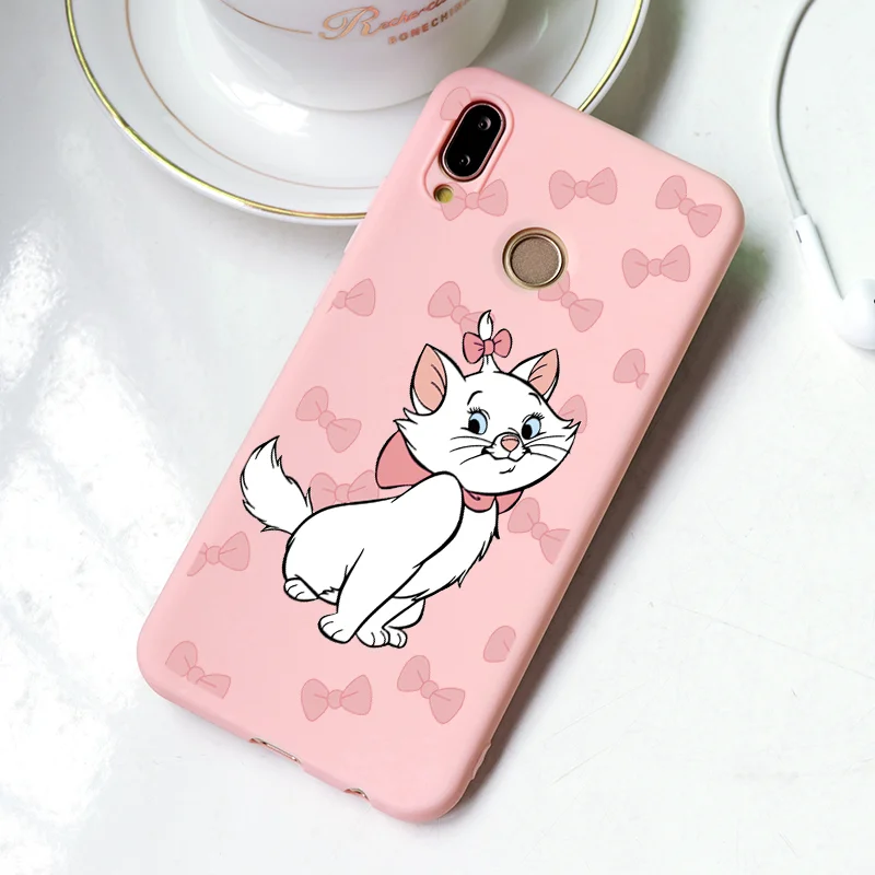 hdjmao Силиконовый чехол Marie Cat для huawei mate 10 Lite P8 P9 P10 P20 P30 Y6 Y7 Pro TPU чехол для Honor Play 7A 8X9 Lite 10 - Цвет: hdjmao