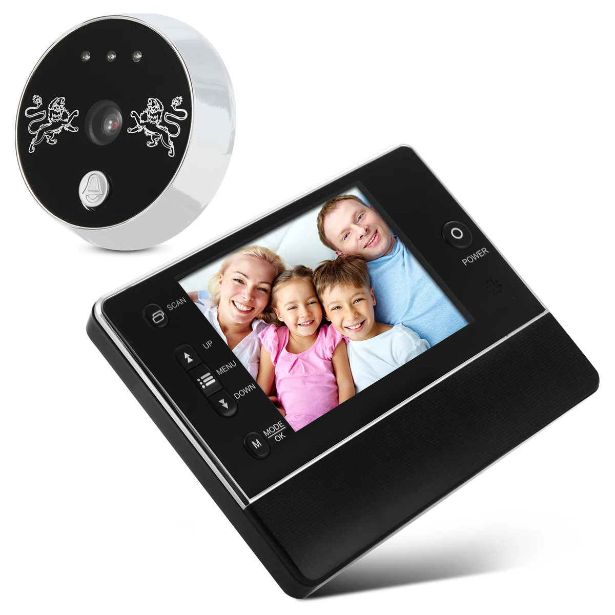 Цифровой 3.5 &quotLCD 120 градусов Глазок Дверной Звонок Камера Ночного Видения TH211 |