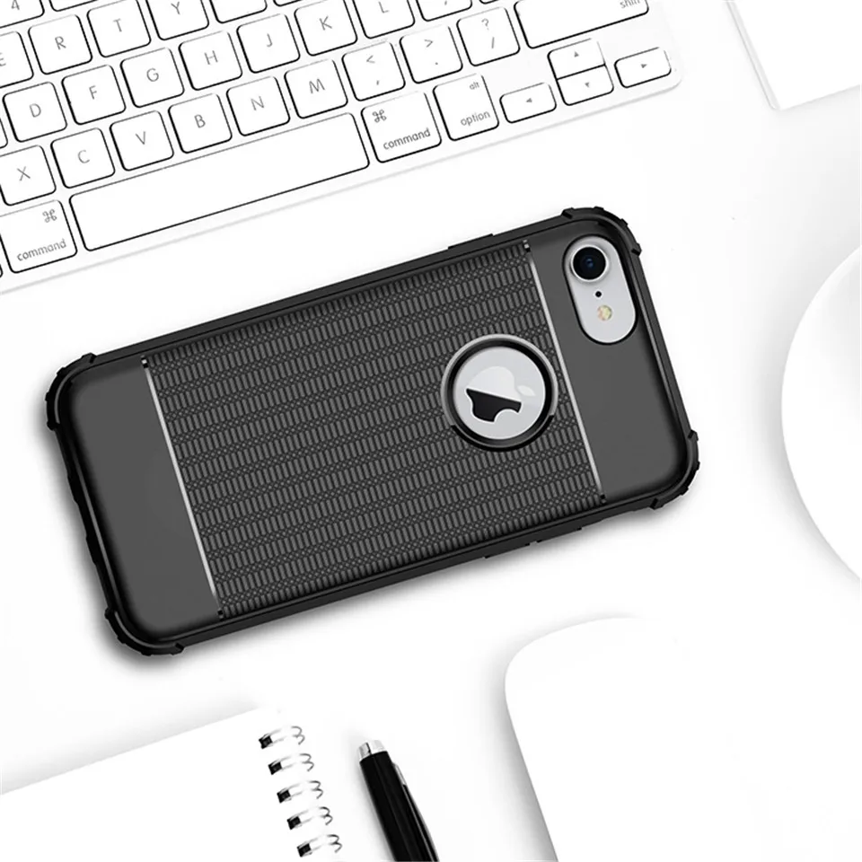 AntiShock heat dissipation TPU Armor Case For iphone 7 SE 5 5s 6 6s 8 Plus X XR XS MAX Cover Rubber Silicone Soft Back Cases |