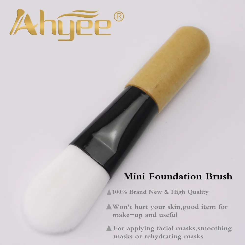 Ahyee Professional White Mini кисть для маски портативный основа для макияжа лица Кисточки высокое качество деревянной ручкой синтетические кисть для масок