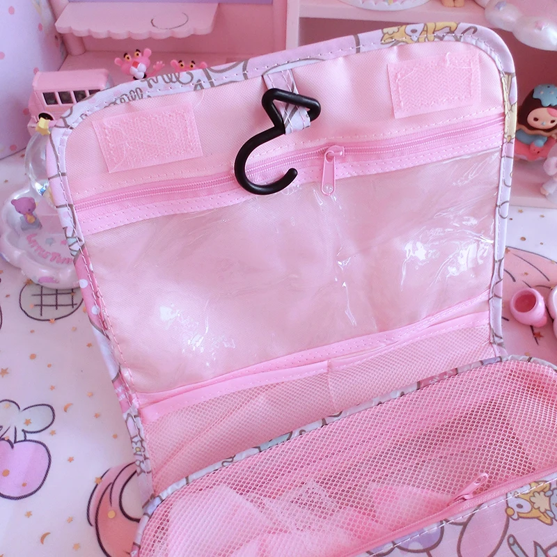 Мультфильм Япония Хелло Китти моя мелодия Cinnamoroll пудинг собака женская косметичка для хранения путешествия мешок мыть сумки девушка макияж сумки