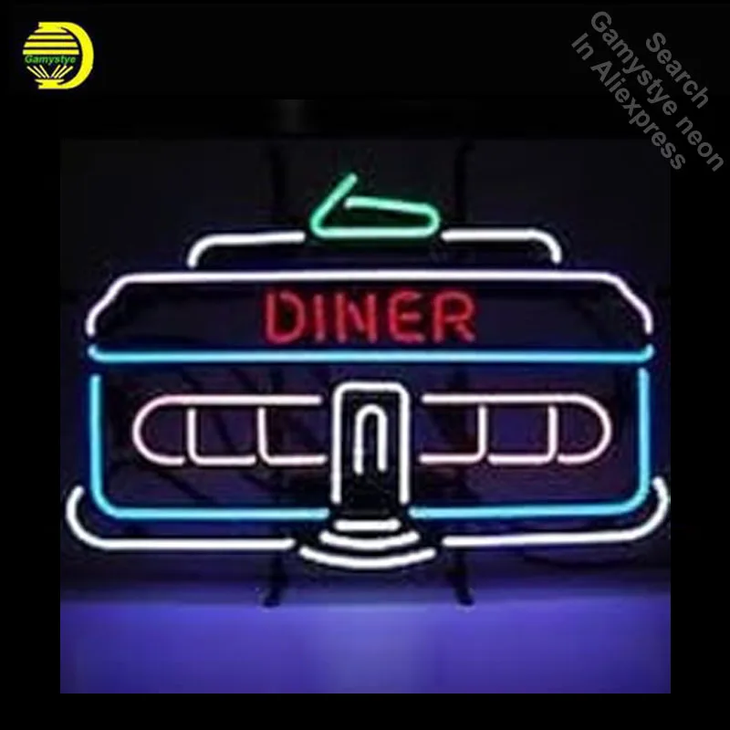 

Neon Restaurant Signs Neon Sign Diner Hotel Business Neon Light Sign Bulbs Store Display Glass Tube Quality Handcraft dropship