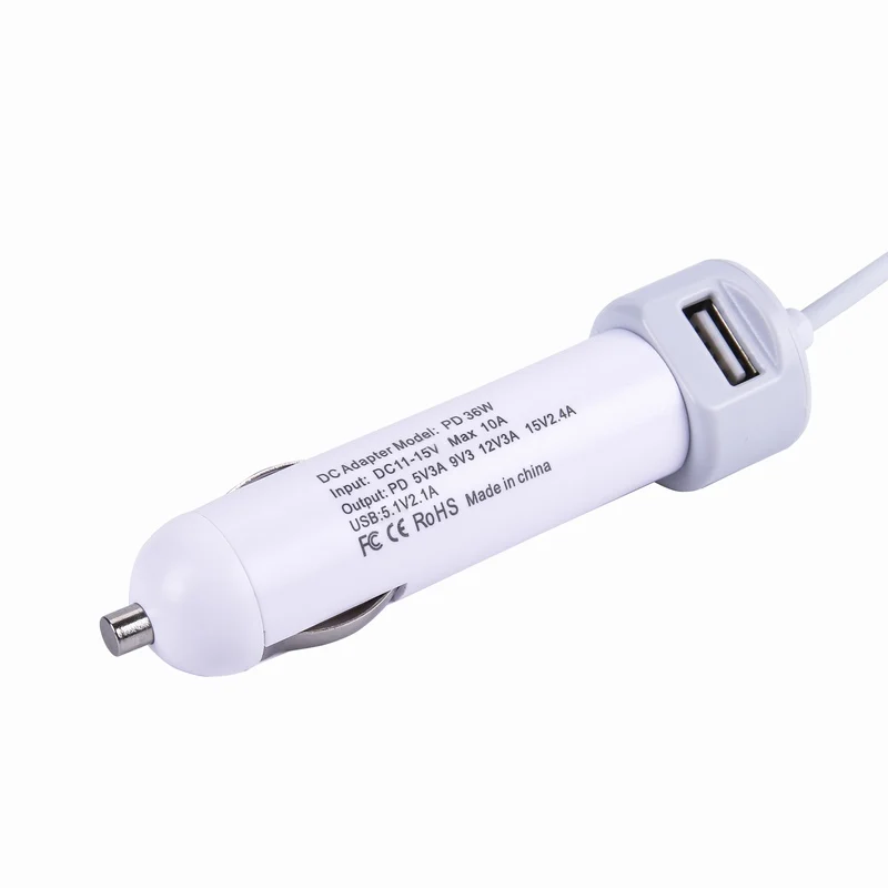 Portefeuille PD 36 Вт Тип USB c USB-C автомобиля Зарядное устройство Dual быстрая зарядка для
