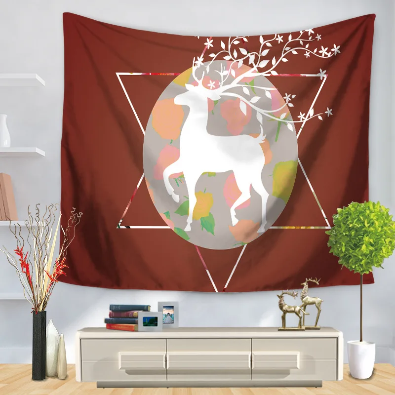 CAMMITEVER олень гобелен с животными Горячая Распродажа индийский МАНДАЛА ГОБЕЛЕН