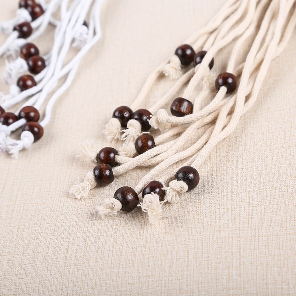 

Woman Belts For Dress leather Belts For Women Chain Braided belt Folk-Custom Tassel Braided Pendant Girls Dress Accessories Y626