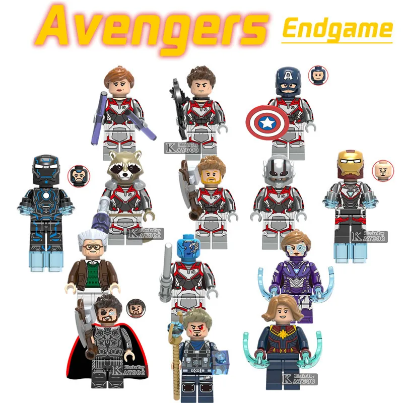 Мстители 4 legoingly Marvel Thanos FalconBatman Человек-паук Супермен видение Сделай Сам Супер