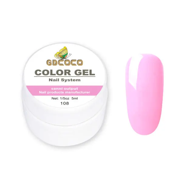 108 GDCOCO, 5 мл, PureColor, гель для нанесения краски, замачиваемый, УФ светодиодный Гель-лак для ногтей, CANNI, дизайн ногтей, Профессиональный гель для ногтей - Цвет: 108