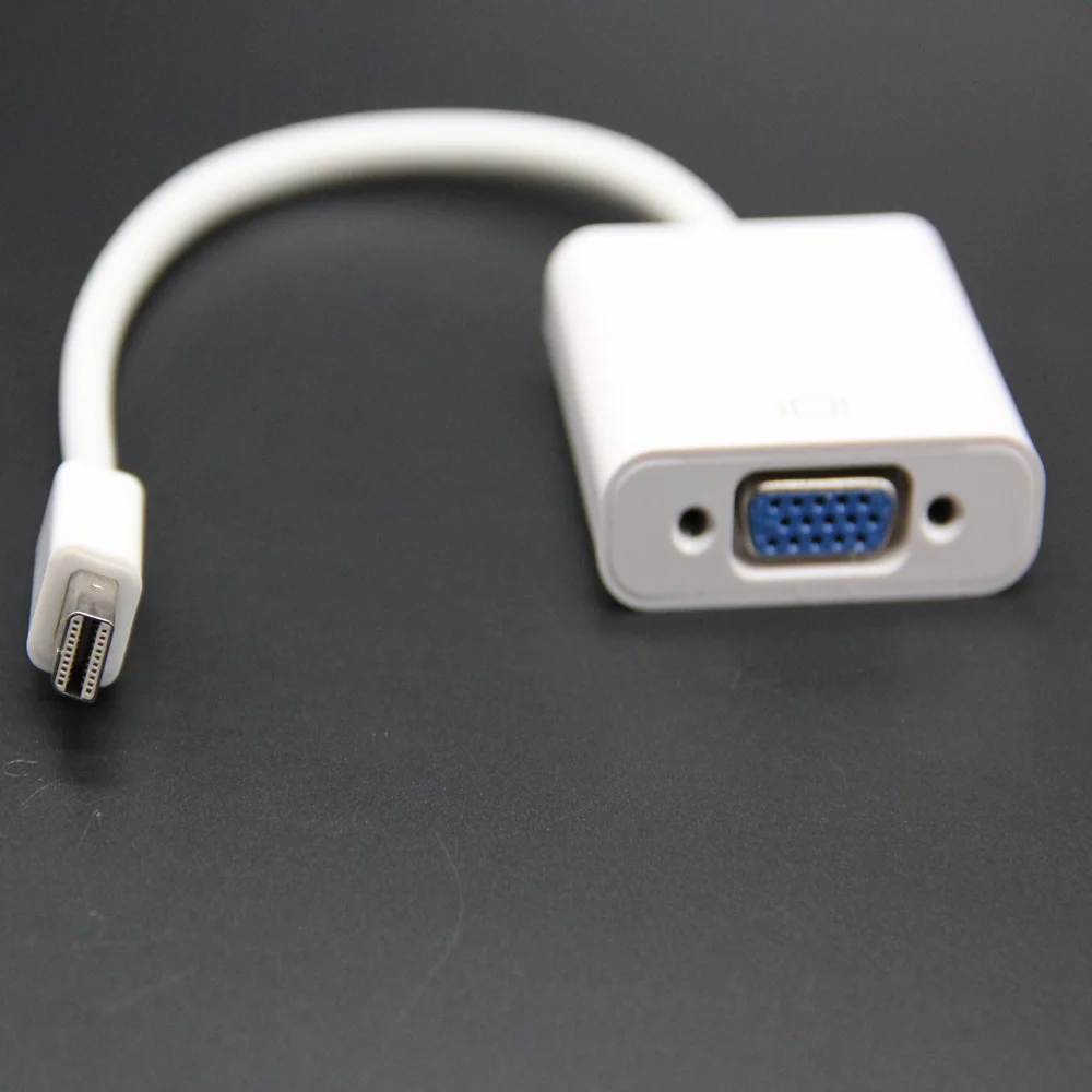 Адаптер Mini DP-VGA кабель-преобразователь Thunderbolt DisplayPort в VGA кабели 1080P для Macbook Pro Air