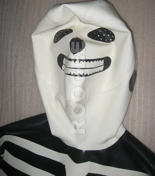 Full cover latex skeletor catsuit